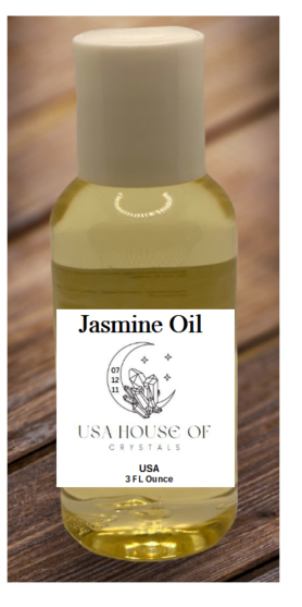 USA House OF Crystals Jasmine Oil 3 FL OZ